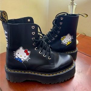 HELLO KITTY 60TH Anniversary Doc Martens Size 7 New W/out Tags Limited Edition